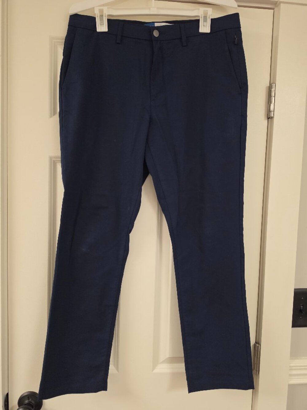 Old Navy Straight Ultimate Tech Slim Chino Pants, 34x30, navy blue color